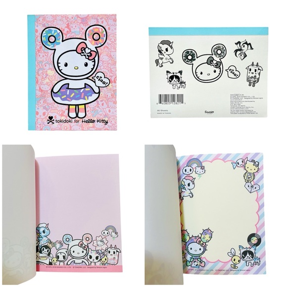 Tokidoki x Hello Kitty Notepad Memo Sanrio Unicorno Ciao Lot of 2 Bundle NEW - Picture 2 of 3